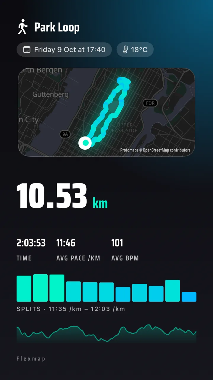 Park Loop walk, aqua palette