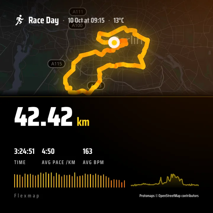 The same Race Day card in the 1:1 square format